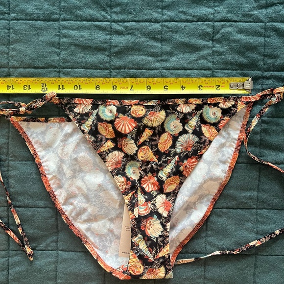 NWT Doen Positano bikini bottom in noir tresors de la mer XL - Picture 5 of 7